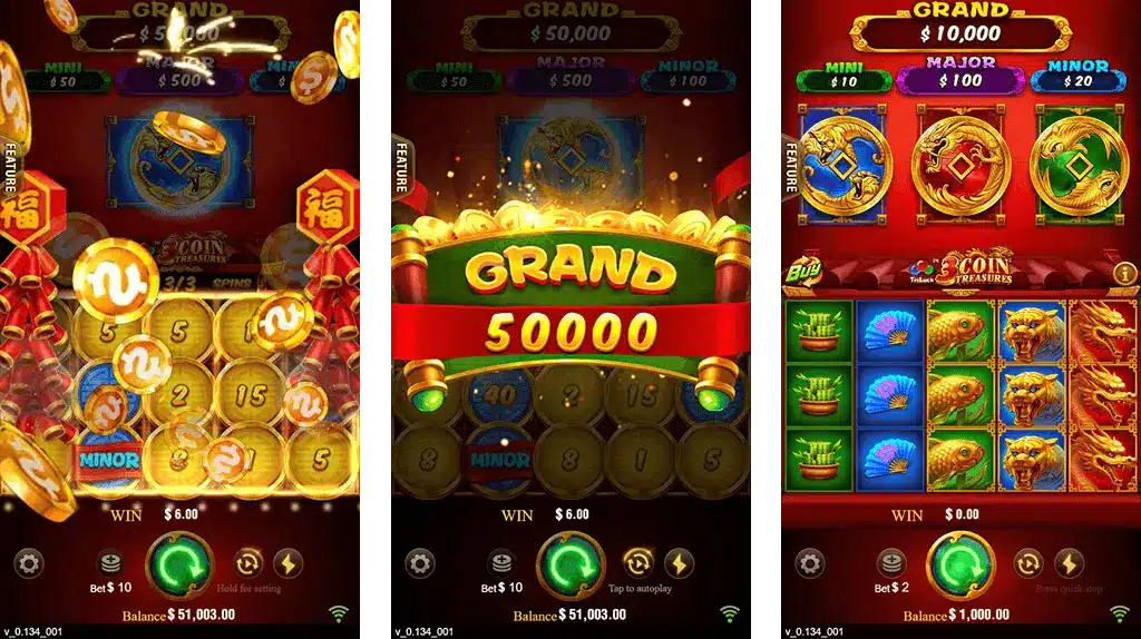 3 Coins 40Lottery Bonus